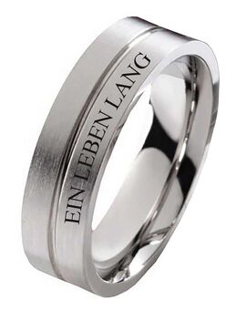 Herrenring Edelstahl HE291 mit Außengravur - Aholming