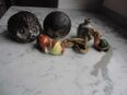 6 Dekofiguren zus. 5,- Igel Schlange Schildkröte Vase Kunsthandwerk Handarbeit in 24944