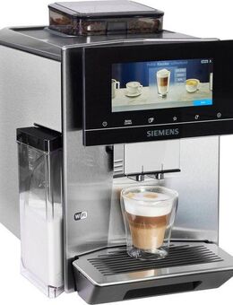 SIEMENS Kaffeevollautomat EQ900 TQ903D43, intuitives 6,8" TFT-Display, Geräuschreduzierung, App-Steuerung, Barista-Modus, AromaSelect, 3 Profile, edelstahl
