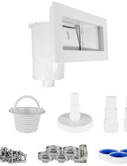 Infinite Spa Skimmer (Komplett-Set, 11 St), Breitmaulskimmer mit Rücklaufdüse, komplett mit Zubehör