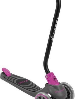 REBEL Dreiradscooter Kickboard City Scooter RIDER, transparent