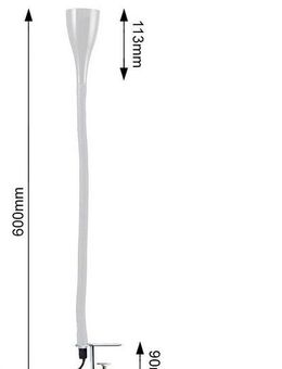 B.K.Licht LED Klemmleuchte Sirius, Dimmfunktion, mehrere Helligkeitsstufen, Leuchtmittel wechselbar, Warmweiß, LED Tischleuchte dimmbar Schreibtisch Büroleuchte Nachttisch-Lampe