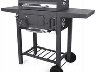 BBQ Holzkohlegrill Grill Smoker Set in Graphit mit Deckel Höhenverstellbar 2 Seitenablagen Set253232 - Wuppertal
