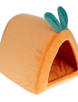 TIAKI Kaninchenhöhle Karotte - ca. L 36 x B 32 x H 30 cm