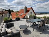 Schicke 4-Zimmer-Dachterrassen-Mais.wohnung m. EBK, Terrasse u. Balkon in Aussichtslage - Filderstadt