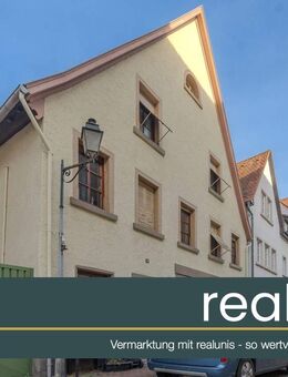 Altstadthaus mit bis zu 3 Wohneinheiten und Ladenfläche - jetzt bei realunis - Ladenburg