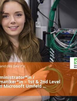 Systemadministrator*in / Fachinformatiker*in – 1st & 2nd Level Support im Microsoft Umfeld (m/w/d) - München