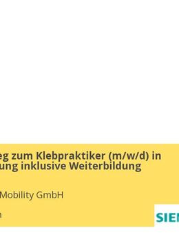 Quereinstieg zum Klebpraktiker (w/m/d) in Festanstellung inklusive Weiterbildung - München