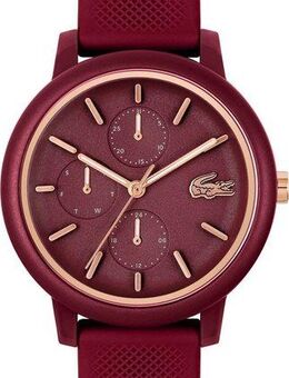 Lacoste Multifunktionsuhr LACOSTE.12.12 LADIES MULTI 2001328, Quarzuhr, Armbanduhr, Damenuhr, Datum, Silikonarmband