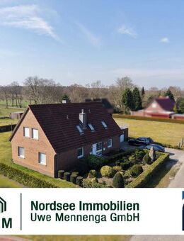 CHARMANTES WOHNHAUS MIT WEIDEBLICK - NATURNAHES WOHNEN IN 2 WOHNEINHEITEN - Großheide