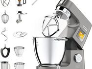 KENWOOD Küchenmaschine Titanium Chef Patissier XL KWL90.594SI, 1400 W, 7 l Schüssel, Wärmefunktion, zusätzliche 5 l Schüssel, inkl. umfangreiches Zubehör