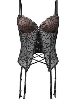 LASCANA Corsage mit Push-up und aufregender Stickerei, sexy Dessous, Reizwäsche