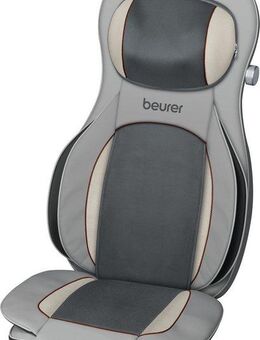 BEURER Shiatsu-Massagesitzauflage MG 320 mit zuschaltbarer Wärmefunktion, Timer und Abschaltautomatik, 3-in-1: Shiatsu-, Luftkompressions- und punktuelle Massage