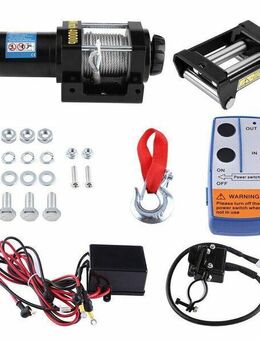 Elektrische Seilwinde XXXL Starter Kit Anhänger LKW Auto SUV 12V Funk-Fernbedienung Set252344 - Wuppertal