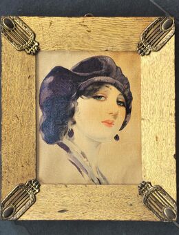 William Henry Barribal - The Purple Hat -1914- Art Deco painting - Berlin Mitte