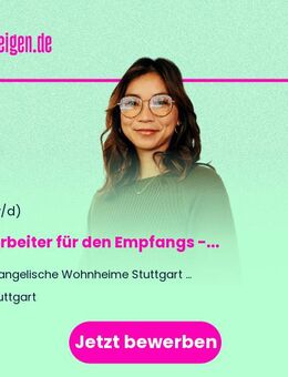 Mitarbeiter für den Empfangs - und Pfortenbereich (w/m/d) im Nachtdienst in unserm Käthe-Luther-Haus, Stuttgart-Süd - Stuttgart