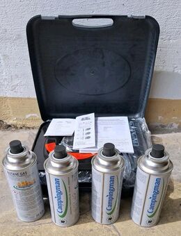 Gaskocher Campingkocher Gas Camping Kocher Gasherd Kartuschenkocher mit Koffer - Essen