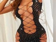 Rückenfreies Strass S/M Kleid Nagel neu +x String - Westhausen (Baden-Württemberg)