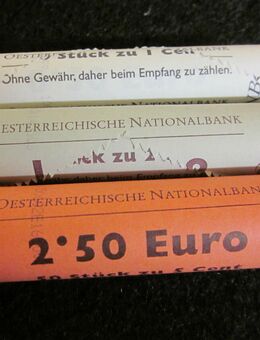 Österreich 2004 €uro Cent Rollen - 1-2-5 Cent Rollen -2004- Bankfrisch - - Mahlberg