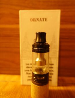 JOYETECH - Ornate Subohm-Verdampfer - 6ml, 25mm, schwarz OVP mit 2 neuen 0,15Ohm Coils - Augsburg