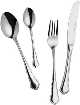 Mulex Besteck-Set Chippendale (60-tlg), 12 Personen, Edelstahl 18/0, hochglanzpoliert