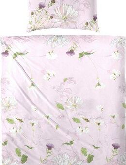 Primera Bettwäsche Mako-Satin-Bettwäsche Eden, Mako-Satin, 2 teilig, mit romatischen Blumen