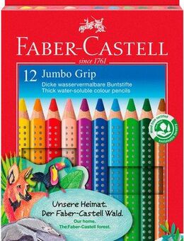 Faber-Castell Buntstift Jumbo Grip 12er-Kartonetui