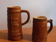 2 braune Krüge, Keramik - Waldheim