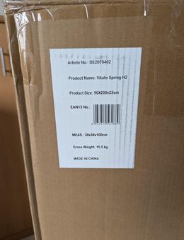 2x Taschenfederkern Matrazen 90x190cm - Originalverpackt von Matratzen Concord ( Weiterverkauf wegen Fehlkauf ) - Bindlach