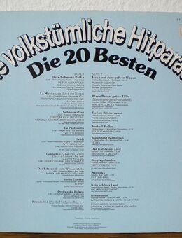Die Volkstümliche Hitparade-Die 20 Besten-Vinyl-LP,Marcato,1981 - Linnich