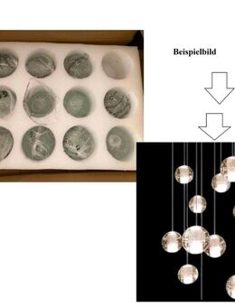 Kristall Lampenkugeln 14 Stck ohne Kabel NEU im Originalkarton NUR DIE KUGELN - Rosenheim