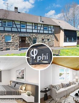 PHI AACHEN - Freistehendes Bauernhaus mit großem Grundstück mit unverbautem Weitblick in Monschau! - Monschau