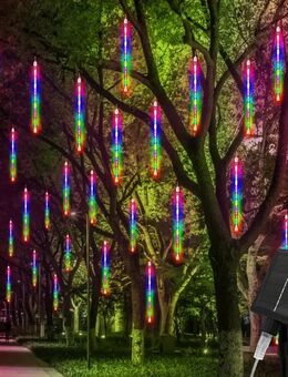 Solar-Meteor-Shower-Lichterkette – Magische Beleuchtung für Außenbereiche Bunt Set453 - Ingolstadt