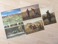 5 Gemälde-Ansichtskarten als Kunstdruck um 1950 - Bremen