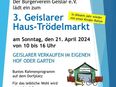 3. Geislarer Haus-Trödelmarkt am 21. April 2024 in 53225