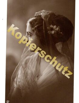 Alte Porträtkarte „Frau 3655/1“, gelaufen 1912 - Landsberg
