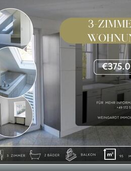 Stilvolle Maisonette-Wohnung im Herzen von Baden-Baden - Modernisierte Altbauperle mit Balkon - Baden-Baden