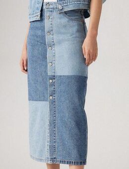 Levi's® Midirock BUTTON MIDI SKIRT PAT mit Knopfleiste