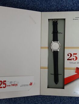h07) IG BCE Mitgliedsjubiläum Set Uhr + PIN - 25 Jahre Jubiläum - unbenutzt - IGBCE - Garbsen