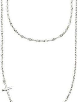 Aniston JEWELRY & WATCHES Kette mit Anhänger Schmuck Geschenk Silber 925 Layerkette mit Kreuzanhänger