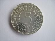Münze Deutschland 5 DM 1965 J Silberadler, 625er Silber - Bremen
