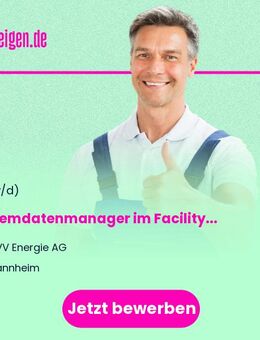 Systemdatenmanager im Facilitymanagement (m/w/d) - Mannheim