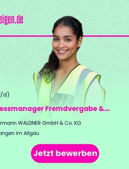Prozessmanager (m/w/d) Fremdvergabe & Verlängerte Werkbank - Wangen (Allgäu)