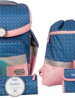 SCHOOL-MOOD® Schulranzen Timeless, Mila (Pferd) (Set, 7-tlg), aus recyceltem Material