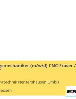 Zerspanungsmechaniker (m/w/d) CNC-Fräser / CNC-Dreher - Nentershausen (Rheinland-Pfalz)