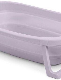 Hauck Babybadewanne Wash N Fold M, Lavender, Faltbadewanne mit Wassertemperaturmessung am Ablaufstopfen