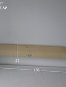 Hobby Wohnwagen Radlauf beige gebraucht Tandem / Doppelachser 131 x 27cm - Sonderpreis - Radlaufblende / Radlaufverkleidung in 63679