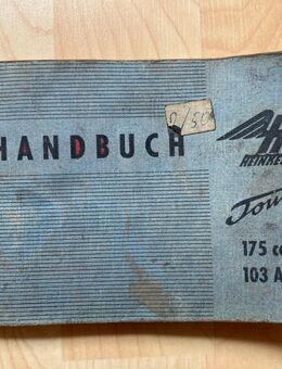 Bedienungsanleitung Handbuch Heinkel Roller Tourist 175 ccm 103 A-1 - Wuppertal