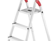 Hailo Stehleiter L60 StandardLine, Alu-Sicherheits-Stehleiter 4 Stufen