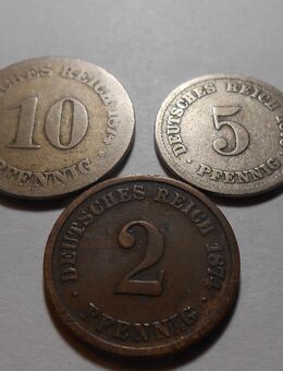 Deutsches Kaiserreich 2Pf. 5Pf. 10 Pf. // 1874 und 1876 - Cottbus